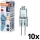 Lot de 10 ampoules pour four HALOSTAR G4/10W/12V 2700K - Osram