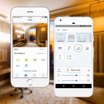 Lot de 2 ampoules LED dimmables A60 E27/9W/230V 2700K Wi-Fi + télécommande - WiZ