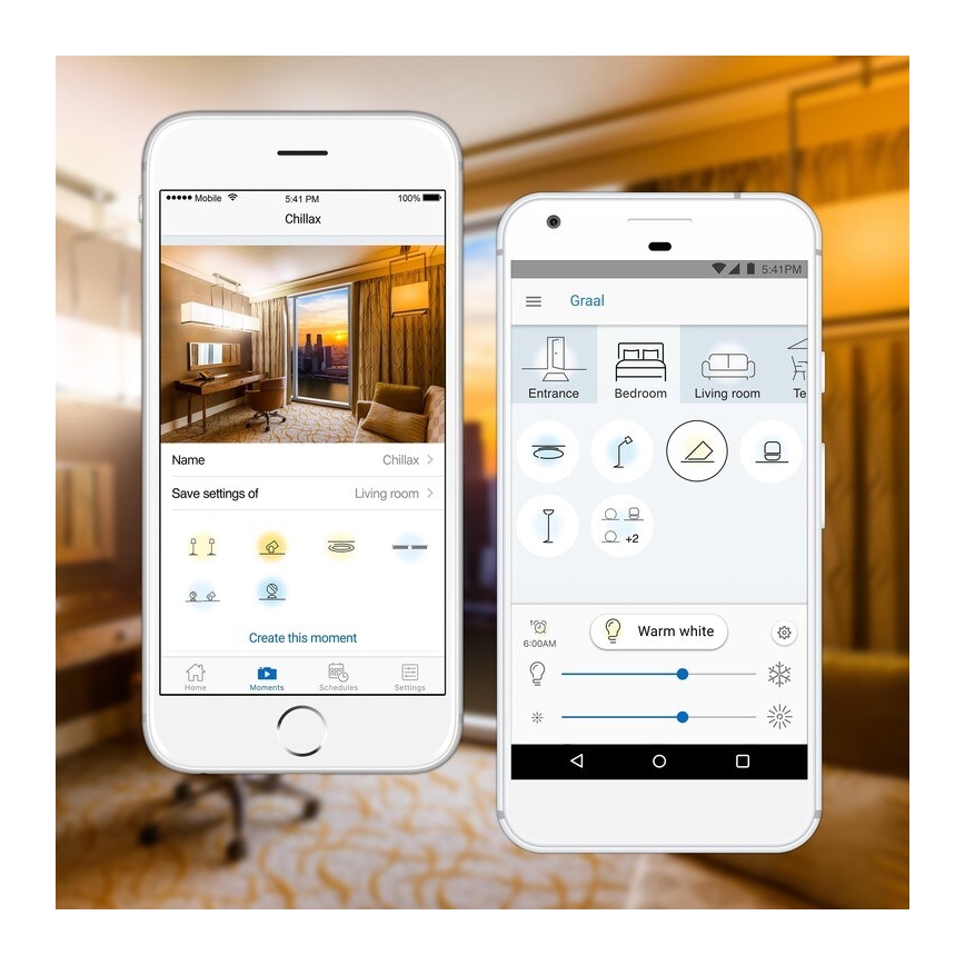 Lot de 2 ampoules LED dimmables A60 E27/9W/230V 2700K Wi-Fi + télécommande - WiZ