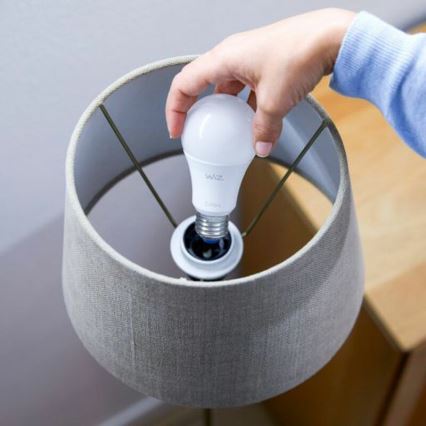 Lot de 2 ampoules LED dimmables A60 E27/9W/230V 2700K Wi-Fi + télécommande - WiZ