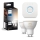 Lot de 2 ampoules LED dimmables Philips Hue White Ambiance GU10 4,2 W 230 V 2200–6500 K + pont Hue