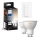 Lot de 2 ampoules LED dimmables Philips Hue WHITE AMBIANCE GU10 4,2 W / 230 V (2200–6500 K) + variateur