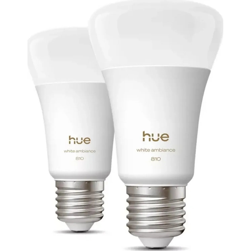 Lot de 2 ampoules LED dimmables Philips Hue White E27 7W 230V 2700K