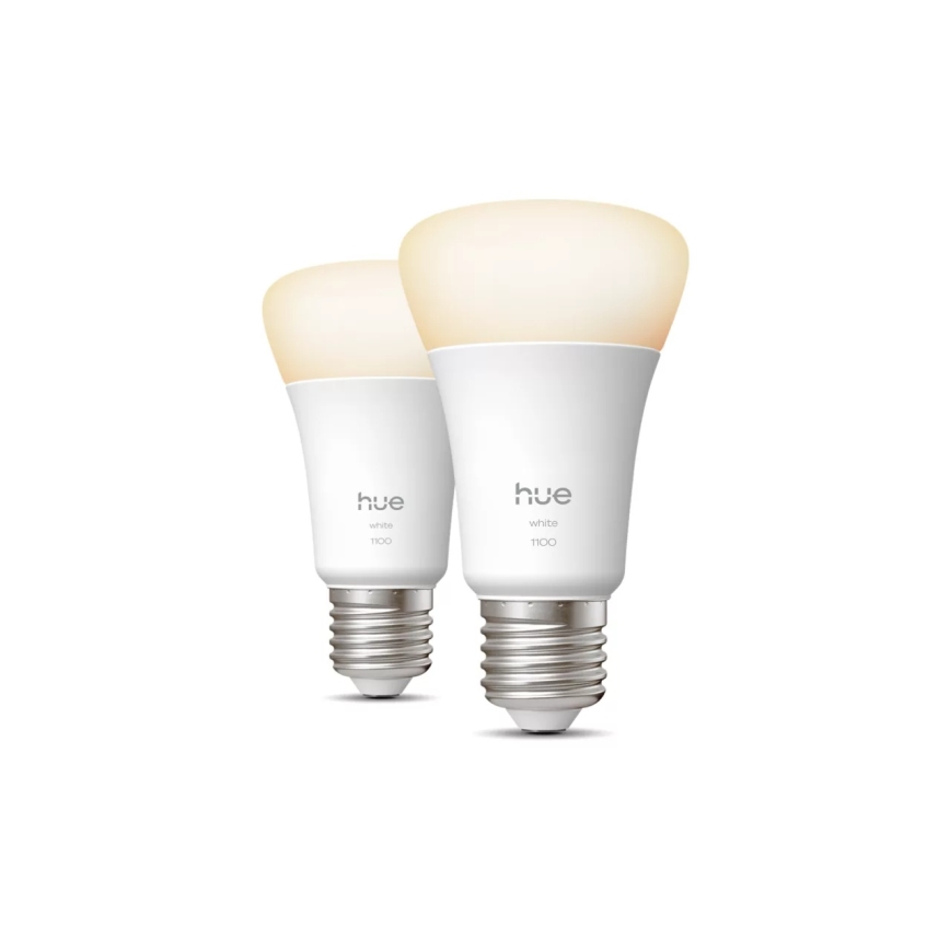 Lot de 2 ampoules LED dimmables Philips Hue WHITE E27/9,5W/230V 2700K