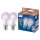 Lot de 2 ampoules LED RGB à intensité variable Philips SMART A60 E27/12,5W/230V 2200-6500K