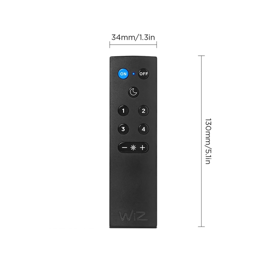 Lot de 2 ampoules LED RGBW dimmables A60 E27/9W/230V 2200-6500K Wi-Fi + télécommande - WiZ