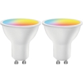 Lot de 2 ampoules LED RGBW dimmables MESH GU10/6,5W/230V 2700-6500K Wi-Fi - Aigostar