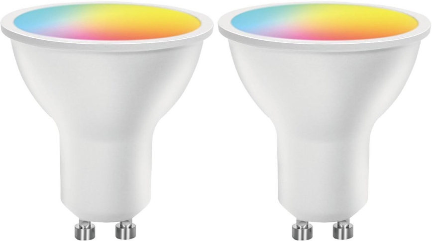 Lot de 2 ampoules LED RGBW dimmables MESH GU10/6,5W/230V 2700-6500K Wi-Fi - Aigostar