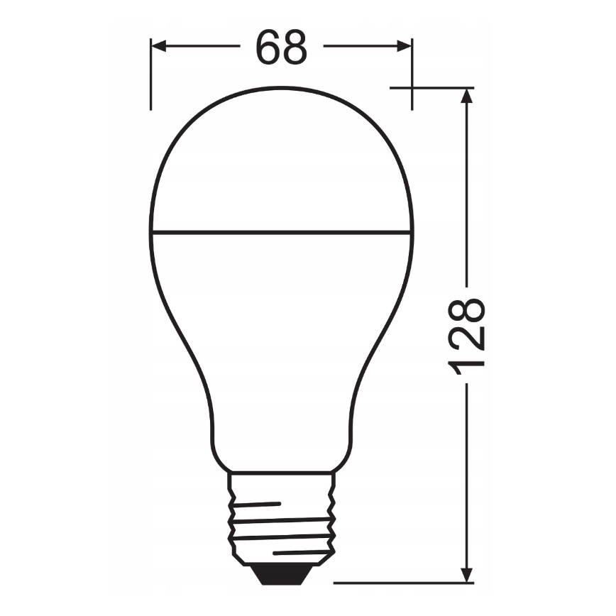Lot de 2 ampoules LED VALUE CLASSIC E27/19W/230V 2700K - Osram