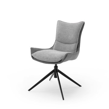 Lot de 2 chaises ZAIRA, gris