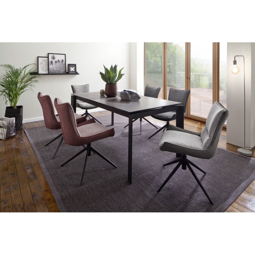 Lot de 2 chaises ZAIRA, gris