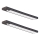 Lot de 2 éclairages LED rechargeables pour meubles avec capteur de mouvement et capteur crépusculaire VIRO LED/1,2W/3,7V 800 mAh 3000/4000/6500K 30 cm noir