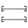 Lot de 2 supports muraux pour cintres LINEA, noir