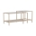 Lot de 2 tables basses SARON 90x50 cm gris/transparent