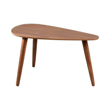 Lot de 2 tables basses SOLE 60/80x30/40 cm noyer