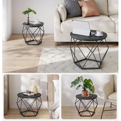 Lot de 2 tables basses TALIA noires