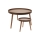 Lot de 2 tables basses VERDE Ø 60/38 cm, finition noyer