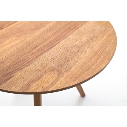 Lot de 2 tables basses VEYLOR, finition chêne