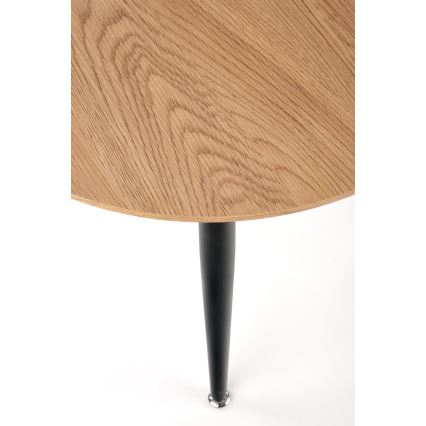 Lot de 2 tables basses ZENYA chêne/noir