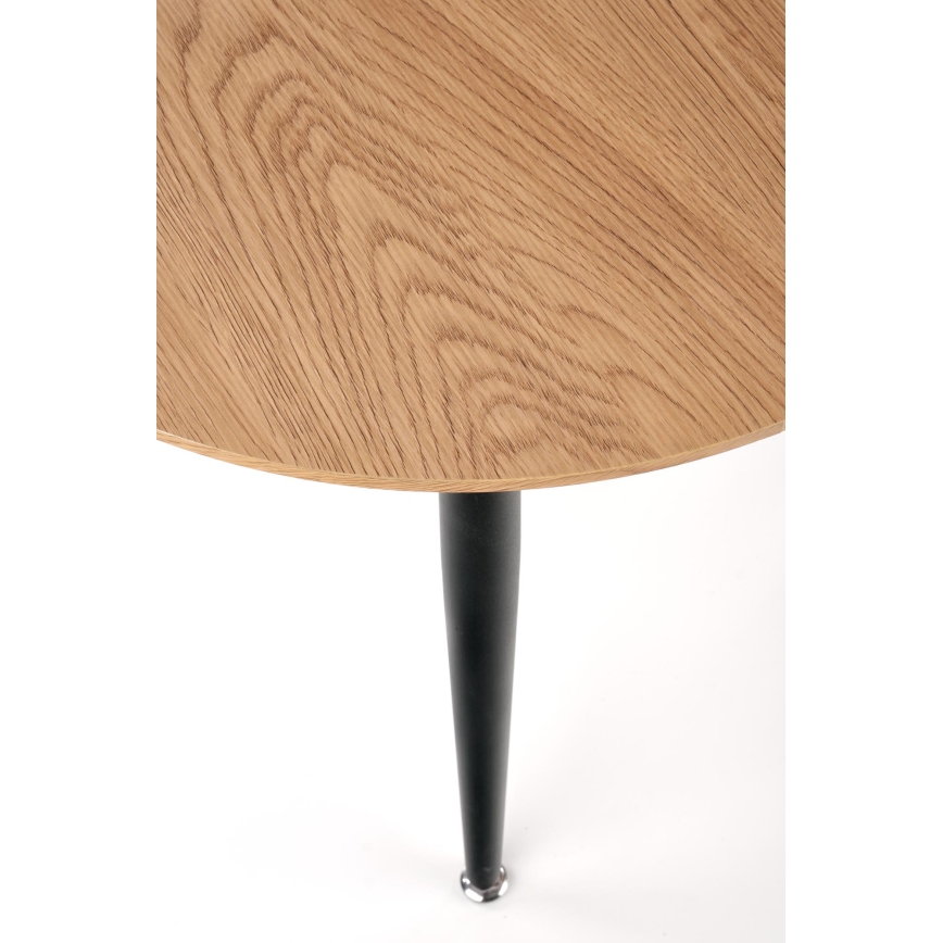 Lot de 2 tables basses ZENYA chêne/noir