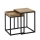 Lot de 2 tables d'appoint ELDUR marron/noir