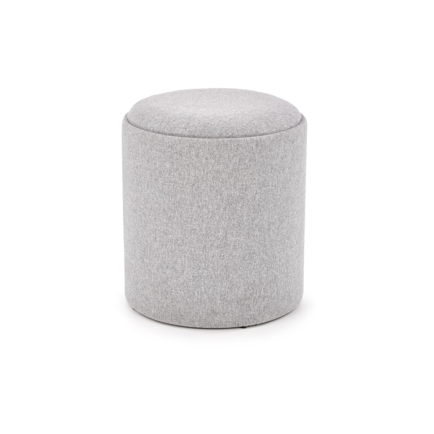 Lot de 2 tabourets AVIKO Ø 38/45 cm gris/beige