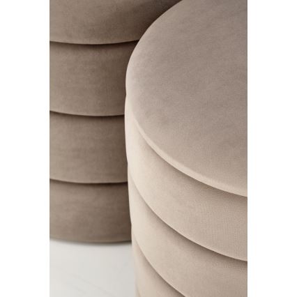 Lot de 2 tabourets PAX Ø 33/40 cm taupe