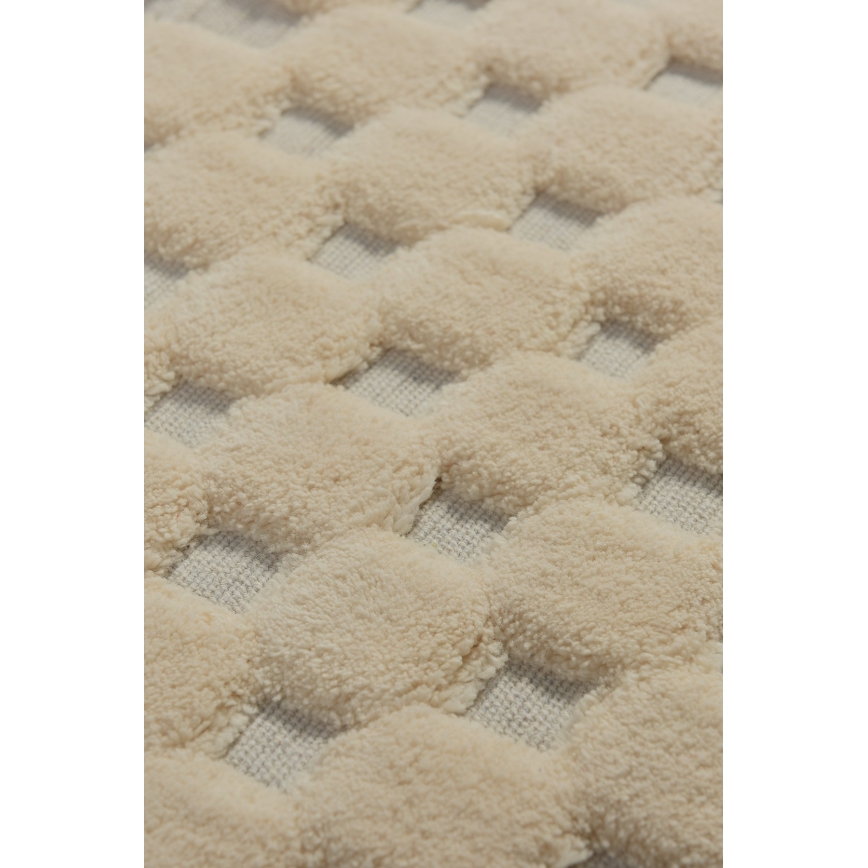 Lot de 2 tapis de bain BAMBI 60/100 cm beige