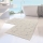Lot de 2 tapis de salle de bains LINO 60/100 cm couleur crème