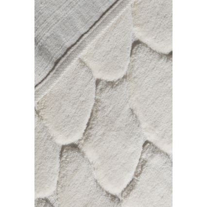 Lot de 2 tapis de salle de bains LINO 60/100 cm couleur crème