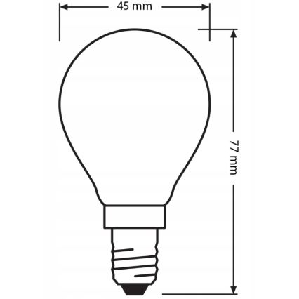 Lot de 3 ampoules LED BASE CLASSIC FILAMENT E14/5,9W/230V 4000K - Osram