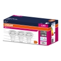 Lot de 3 ampoules LED PAR16 GU10 4,5 W / 230 V, 6500 K (lumière du jour), faisceau 60° - Osram