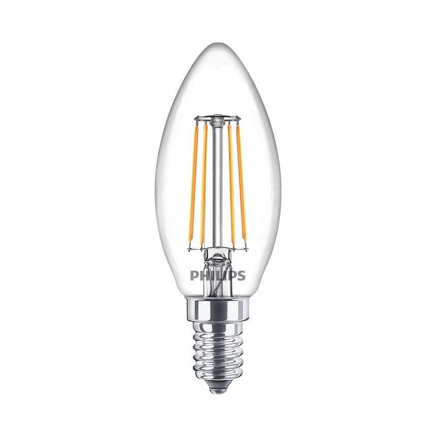 Lot de 3 ampoules LED Philips VINTAGE B35 E14/4,3W/230V 2700K
