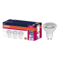 Lot de 3 ampoules LED réflecteur PAR16 GU10/6,9W/230V 4000K 60° - Osram