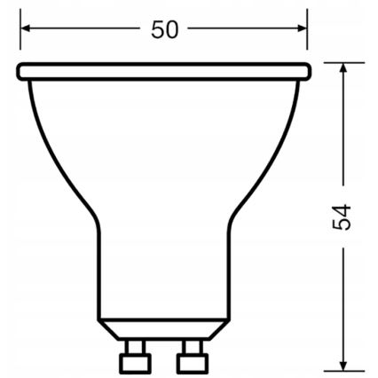 Lot de 3 ampoules LED spot PAR16 à culot GU10, 6,9 W, 230 V, 6500 K, faisceau 36° - Osram