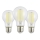 Lot de 3 ampoules LED vintage A60 E27/7,2W/230V 2700K - Eglo 110438