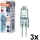 Lot de 3 ampoules pour four HALOSTAR, culot G4, 20 W, 12 V, 2700 K - Osram