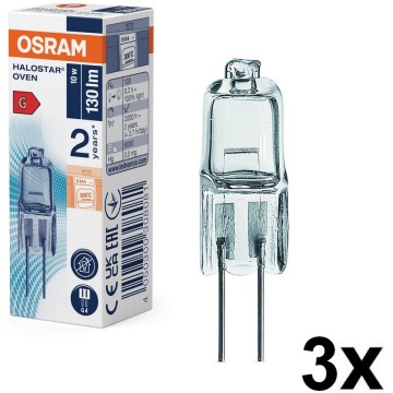 Lot de 3 ampoules pour four HALOSTAR G4/10W/12V 2700K - Osram