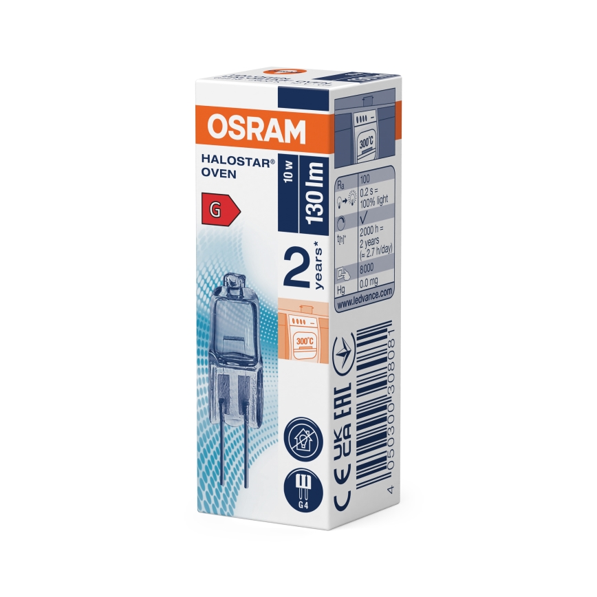 Lot de 3 ampoules pour four HALOSTAR G4/10W/12V 2700K - Osram