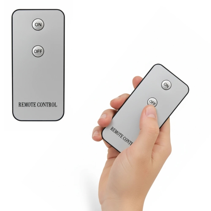 Lot de 3 bougies LED BRILLO (2x piles AA) noires avec télécommande