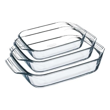 Lot de 3 plats à four PYREX (2, 3 et 4 L)