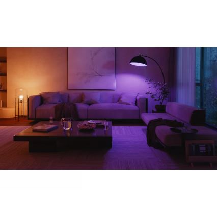 Pack de 4 ampoules LED dimmables Philips Hue WHITE AND COLOR AMBIANCE E27/6W/230V 1000-20000K