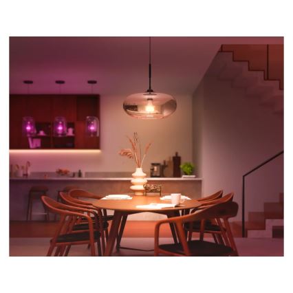 Pack de 4 ampoules LED dimmables Philips Hue WHITE AND COLOR AMBIANCE E27/6W/230V 1000-20000K