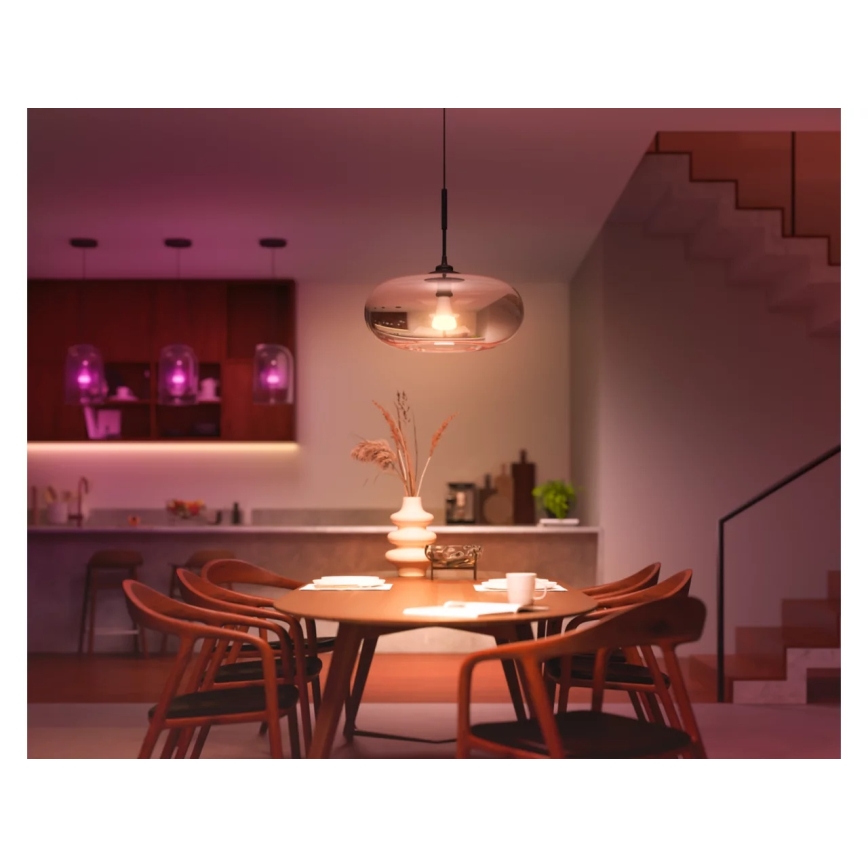 Pack de 4 ampoules LED dimmables Philips Hue WHITE AND COLOR AMBIANCE E27/6W/230V 1000-20000K