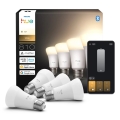 Lot de 4 ampoules LED dimmables Philips Hue WHITE E27/7W/230V 2700K