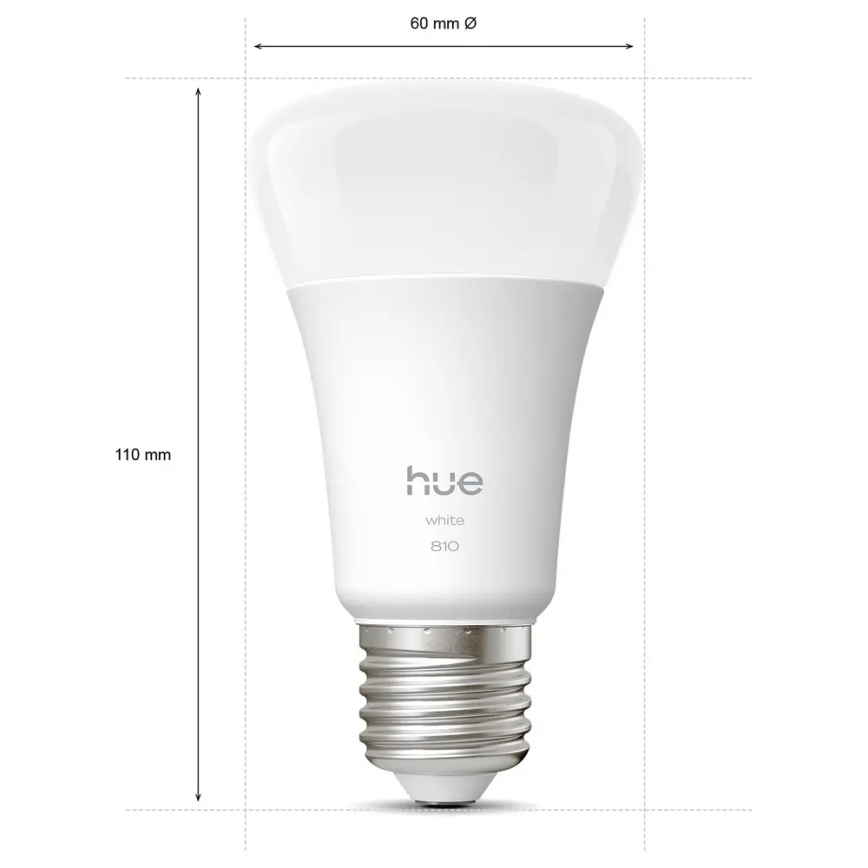 Lot de 4 ampoules LED dimmables Philips Hue WHITE E27/7W/230V 2700K