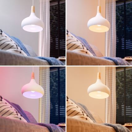 Pack de 4 ampoules LED RGB dimmables Philips SMART C37 E14/5W/230V 2200-6500K