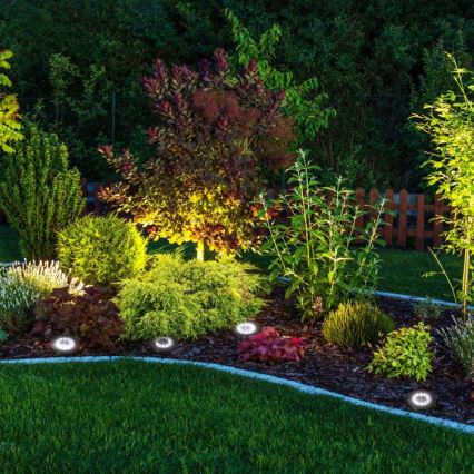 Lot de 4 lampes solaires LED CLAVO 1xAAA 4000 K IP44 300 mAh