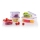 Lot de 5 boîtes de conservation alimentaires LOCK - bleu/transparent