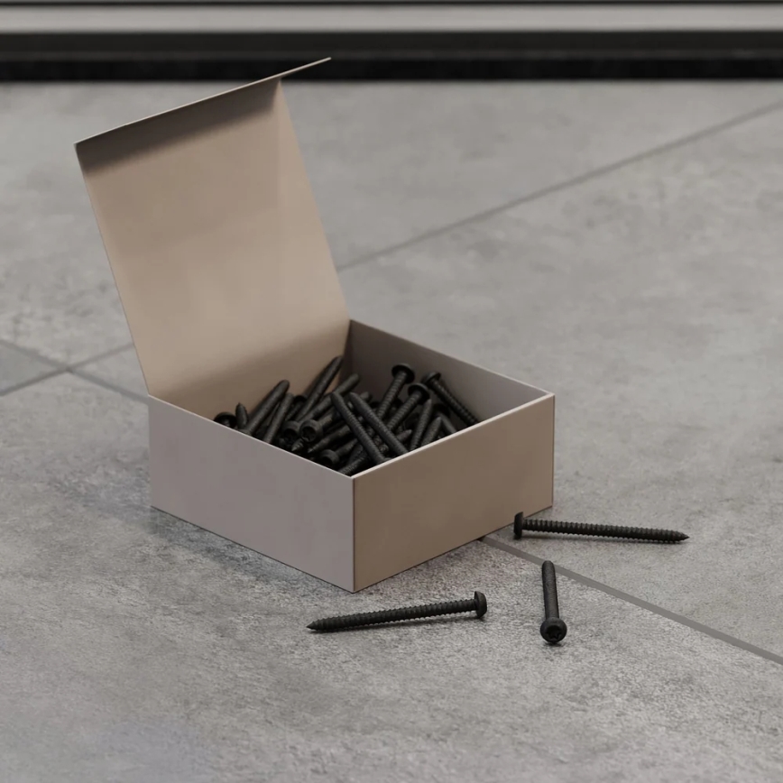 Lot de 50 vis Torx T25 12 mm, finition laquée noire